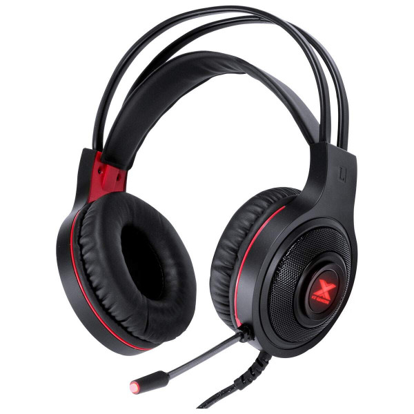 Fone De Ouvido Headset Gamer Lugh Led Vermelho Usb Com Microfone Flexivel - Gh300